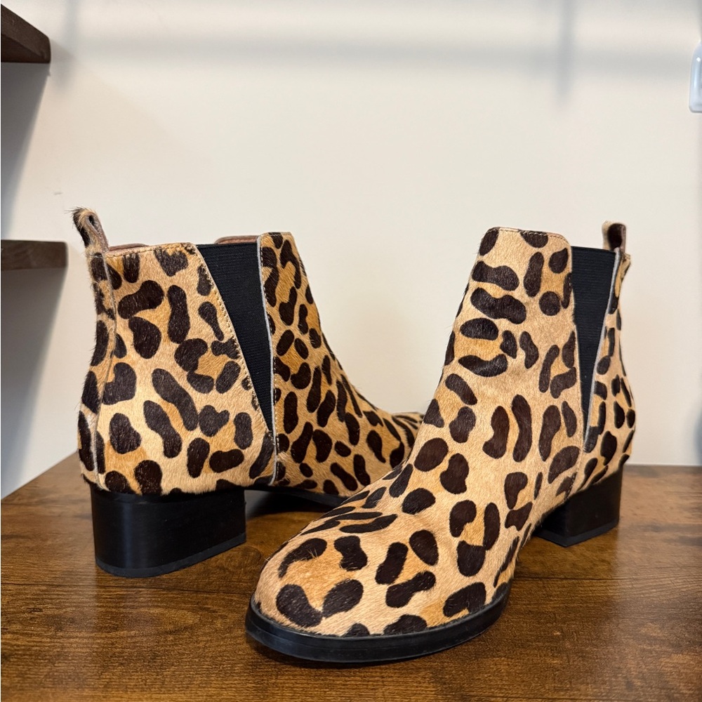Jeffery Campbell Leopard Print Ankle Boots
